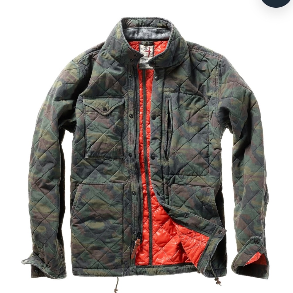 Relwen Quilted Tanker Jacket (Camo)